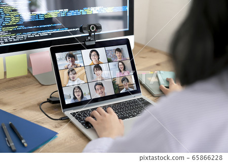 Web conference telework image 65866228