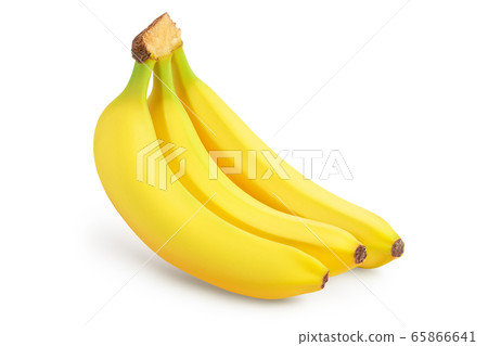 Bunch of bananas isolated on white background with clipping path and full depth of field. Bunch of bananas isolated on white background with clipping path and full depth of field. 65866641