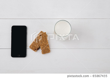 Delicious and healthy breakfast concept - cereal, Porridge and Energy bar 159 Delicious and healthy breakfast concept - cereal, Porridge and Energy bar 159 65867435