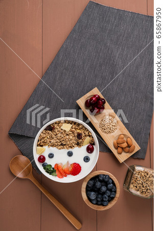 Delicious and healthy breakfast concept - cereal, Porridge and Energy bar 072 Delicious and healthy breakfast concept - cereal, Porridge and Energy bar 072 65867950