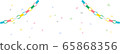 Paper decoration frame confetti 65868356
