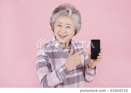 Happy senior life concept. Healthy activities in daily life of senior couple 385 65868516