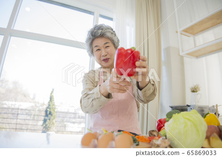 Happy senior life concept. Healthy activities in daily life of senior couple 217 Happy senior life concept. Healthy activities in daily life of senior couple 217 65869033