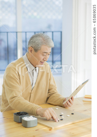 Happy senior life concept. Healthy activities in daily life of senior couple 123 Happy senior life concept. Healthy activities in daily life of senior couple 123 65869035
