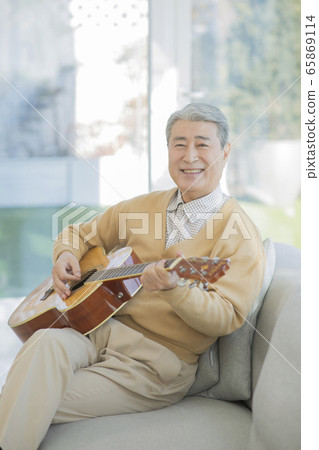 Happy senior life concept. Healthy activities in daily life of senior couple 137 65869114