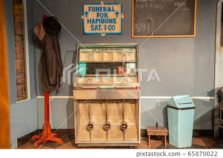 美國，點唱機，古董，咖啡廳，室內 65870022