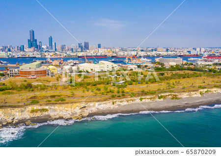 臺灣高雄旗津海岸景觀Taiwan Kaohsiung Qijin Coastal scenery 65870209