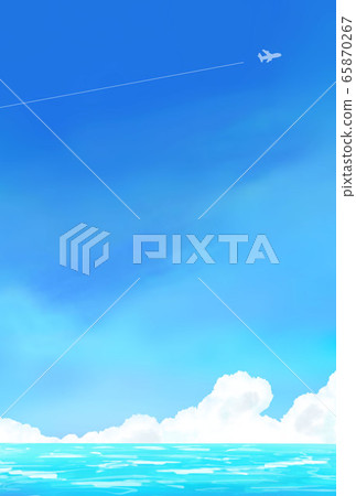 海天空雲背景圖像 65870267