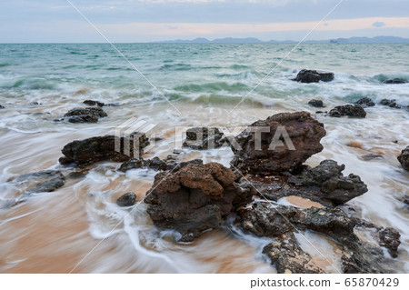 wavy seaside rocks wavy seaside rocks 65870429