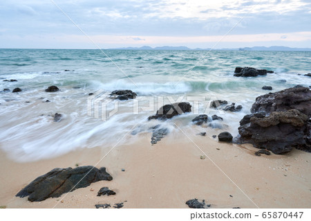 wavy seaside rocks wavy seaside rocks 65870447