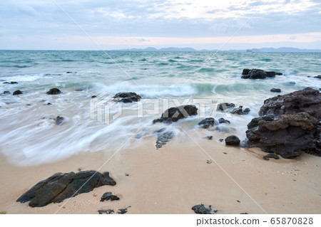 wavy seaside rocks wavy seaside rocks 65870828