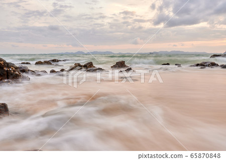 wavy seaside rocks wavy seaside rocks 65870848