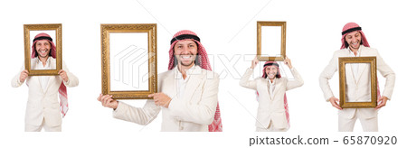 Arab man in diversity concept Arab man in diversity concept 65870920