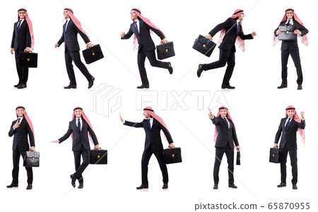 Arab man isolated on the white Arab man isolated on the white 65870955