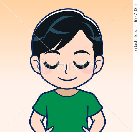 綠色t恤的男孩 65871066