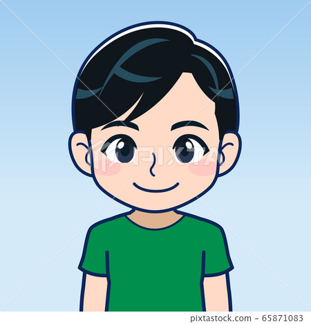 Boy in green t-shirt Boy in green t-shirt 65871083