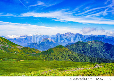 Norikura，從高山看的穗高山脈的景色。 65872929
