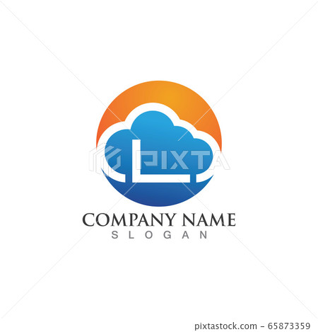 Cloud logo template vector-插圖素材 [65873359] - PIXTA圖庫