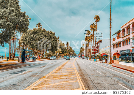 City views, Santa Monica streets - a suburb of Los City views, Santa Monica streets - a suburb of Los 65875362