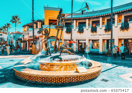 World famous park Universal Studios in Hollywood. 65875417