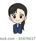 Young business woman job hunting, new employee smile 65876617