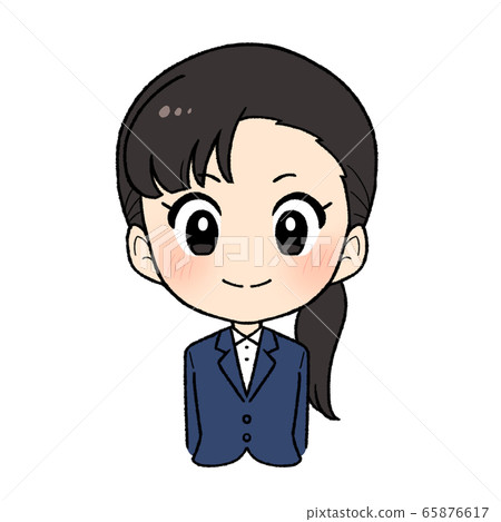 Young business woman job hunting, new employee smile 65876617