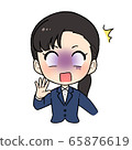 Young business woman job hunting and new employee shock 65876619