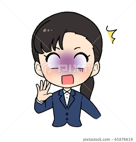 Young business woman job hunting and new employee shock 65876619