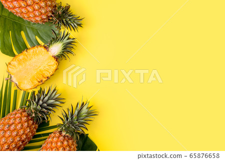 Bromeliad tropical leaves penglai banana background turtle leaf pineapple background パ イ ナ ッ プ ル 65876658