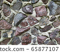 Gray, brown, black stone wall background, granite 65877107