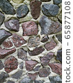 Gray, brown, black stone wall background, granite 65877108