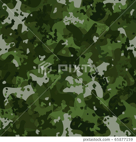 Green camouflage pattern background seamless vector illustration Green camouflage pattern background seamless vector illustration 65877159