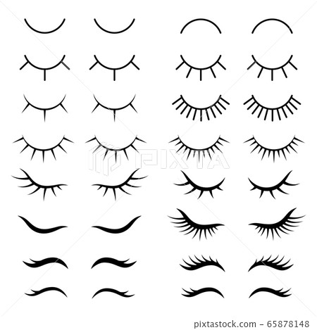 Closed woman eyes. Closed woman eyes. 65878148