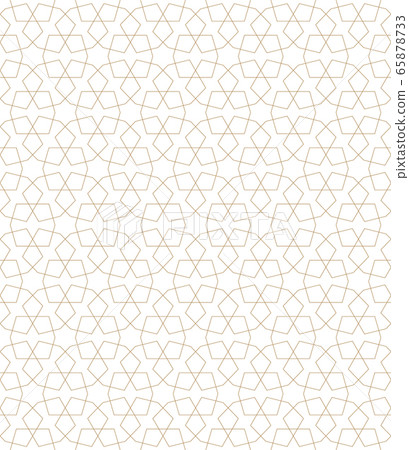 Seamless arabic geometric ornament in brown Seamless arabic geometric ornament in brown 65878733