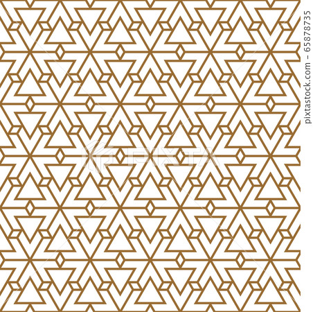 Seamless pattern based on Japanese ornament Kumiko 65878735