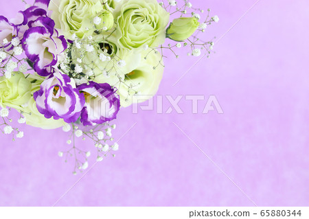 洋桔梗和薄霧草 照片素材 圖片 圖庫