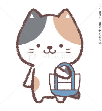 Eco bag calico cat Eco bag calico cat 65881528