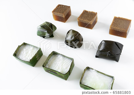 Malaysian food. chocolate jelly, kuih koci, and Malaysian food. chocolate jelly, kuih koci, and 65881803