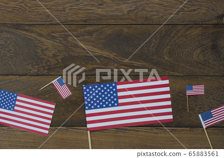 Table top view 4 th July independence day holiday Table top view 4 th July independence day holiday 65883561
