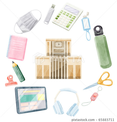 Illustration to prepare for the new semester 65883711