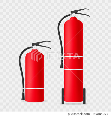 Fire extinguisher protection isolated. Vector stock illustration. 65884077