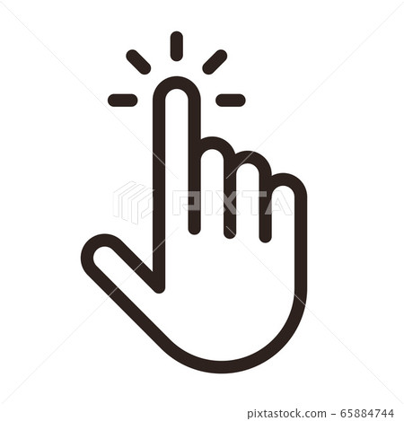 Pointer icon, clicking icon Pointer icon, clicking icon 65884744
