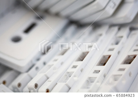 White cassette tapes White cassette tapes 65884923