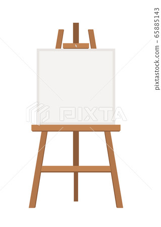 Blank painting easel flat vector illustration Blank painting easel flat vector illustration 65885143