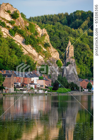 View of picturesque Dinant city. Belgium 65886366