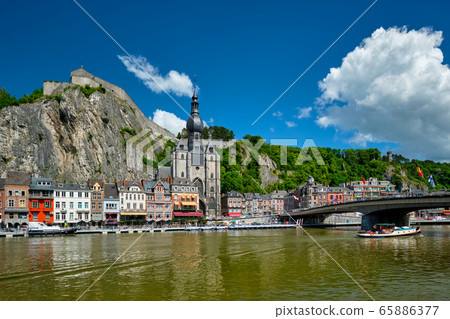 View of picturesque Dinant town. Belgium 65886377