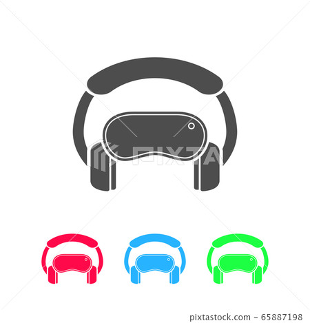 Virtual reality icon flat Virtual reality icon flat 65887198