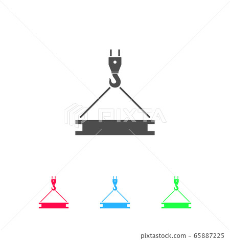 Crane icon flat Crane icon flat 65887225