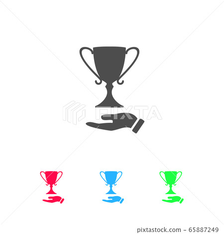 Trophy icon flat Trophy icon flat 65887249