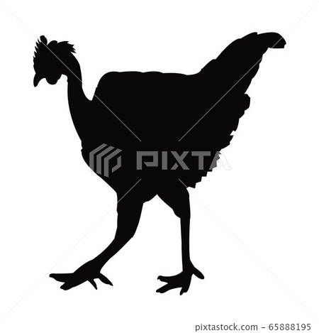 a rooster body silhouette vector a rooster body silhouette vector 65888195